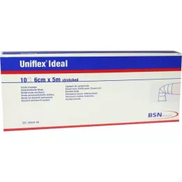 UNIFLEX ιδανικοί επίδεσμοι 6 cmx5 m λευκοί χαλαροί, 10 τεμ