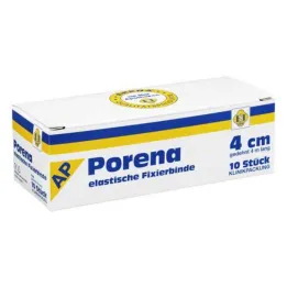 Porena ελαστική γάζα επίδεσμος 4cm χωρίς τσέλο λευκό, 10 τεμάχια