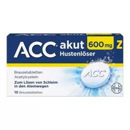 ACC akut 600 Z αναβράζοντα δισκία αποχρεμπτικό για τον βήχα, 10 τεμ
