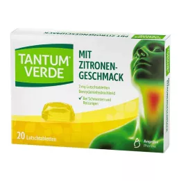 TANTUM VERDE Παστίλιες 3 mg με άρωμα λεμονιού, 20 τεμ