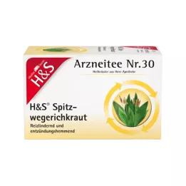 H&amp;S Σακούλες φίλτρου βοτάνων Ribwort, 20Χ1,5 γρ