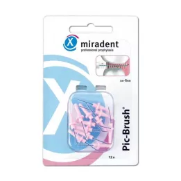 MIRADENT Ανταλλακτικό πινέλο Interd.Pic-Brush xx-fine pink, 12 τεμ