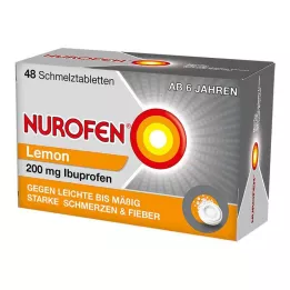 NUROFEN 200 mg λιωμένες ταμπλέτες λεμονιού, 48 τεμ