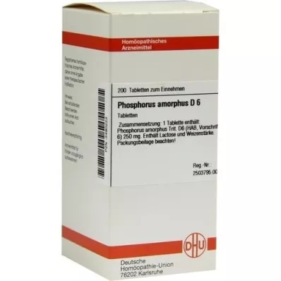 PHOSPHORUS AMORPHUS D 6 ταμπλέτες, 200 τεμ
