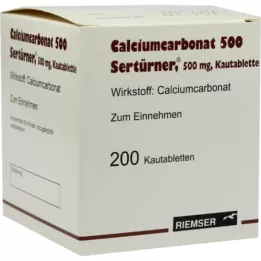 CALCIUMCARBONAT 500 μασώμενα δισκία, 200 τεμάχια