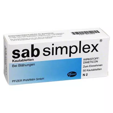 SAB μασώμενα δισκία simplex, 50 τεμ SAB μασώμενα δισκία simplex, 50 τεμ