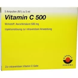 VITAMIN C 500 αμπούλες, 5Χ5 ml