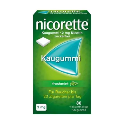NICORETTE 2 mg τσίχλα φρέσκιας μέντας, 30 τεμ NICORETTE 2 mg τσίχλα φρέσκιας μέντας, 30 τεμ