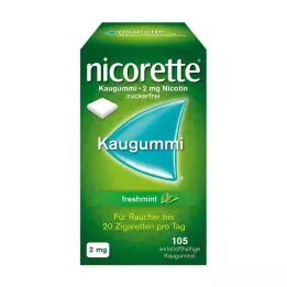 NICORETTE 2 mg τσίχλα φρέσκιας μέντας, 105 τεμάχια