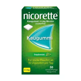 NICORETTE 4 mg τσίχλα φρέσκιας μέντας, 30 τεμ