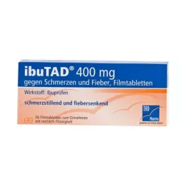 IBUTAD 400 mg για πόνο και πυρετό, επικαλυμμένα με λεπτό υμένιο δισκία, 50 τεμ