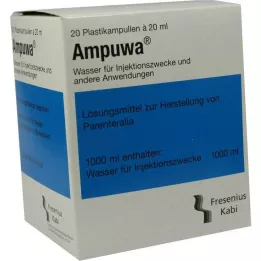 AMPUWA Πλαστικές αμπούλες ενέσιμο/έγχυμα διάλυμα, 20X20 ml