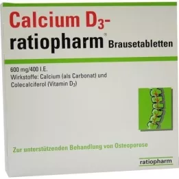CALCIUM Αναβράζοντα δισκία D3-ratiopharm, 20 τεμ