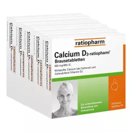 CALCIUM Αναβράζοντα δισκία D3-ratiopharm, 100 τεμ