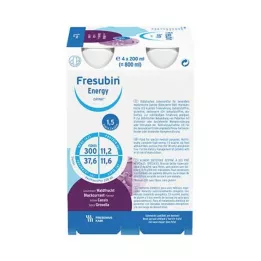 FRESUBIN ENERGY DRINK Φιάλη κατανάλωσης φρούτων του δάσους, 4Χ200 ml
