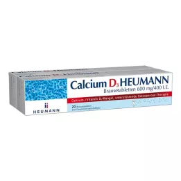 CALCIUM D3 Heumann αναβράζοντα δισκία 600 mg/400 I.E., 40 τεμ