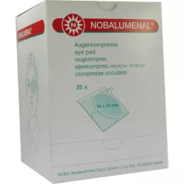 NOBALUMENAL Κομπρέσα ματιών 54x70 mm αποστειρωμένη, 25 τεμ