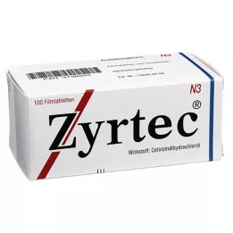 ZYRTEC Επικαλυμμένα με λεπτό υμένιο δισκία, 100 τεμ