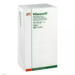 VLIWASOFT Μη υφασμένες κομπρέσες 10x20 cm μη αποστειρωμένες 4λ., 100 τεμ