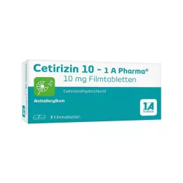 CETIRIZIN 10-1A επικαλυμμένα με λεπτό υμένιο δισκία Pharma, 7 τεμ