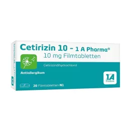 CETIRIZIN 10-1A επικαλυμμένα με λεπτό υμένιο δισκία Pharma, 20 τεμ