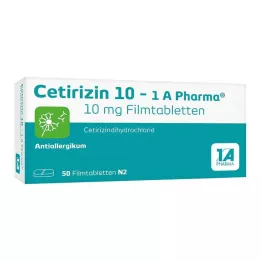 CETIRIZIN 10-1A επικαλυμμένα με λεπτό υμένιο δισκία Pharma, 50 τεμ
