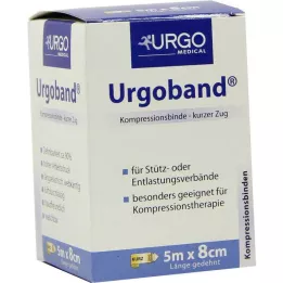 URGOBAND Επίδεσμος κοντού ελαστικού 8 cmx5 m, 1 τεμ