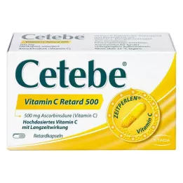 CETEBE Κάψουλες παρατεταμένης αποδέσμευσης βιταμίνης C 500 mg, 30 τεμ