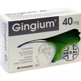 GINGIUM Επικαλυμμένα με λεπτό υμένιο δισκία, 50 τεμ