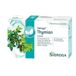 SIDROGA Σακουλάκια φίλτρου τσαγιού θυμαριού, 20Χ1,6 γρ