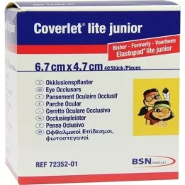 COVERLET Lite junior οφθαλμικό πλαίσιο απόφραξης 47x67 mm, 40 τεμ
