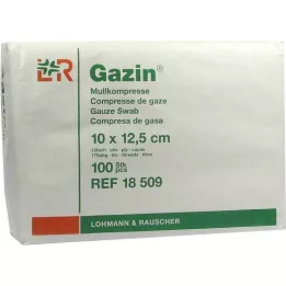GAZIN Γάζα συζ. 10x12,5 εκ. μη αποστειρωμένη 12πλάσια λειτουργία, 100 τεμ