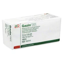 GAZIN Γάζα 7,5x7,5 cm μη αποστειρωμένη 12πλάσια RK, 100 τεμ