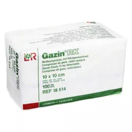 GAZIN Γάζα 10x10 cm μη αποστειρωμένη 12πλάσια RK, 100 τεμ