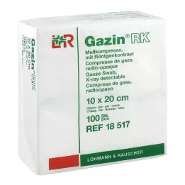 GAZIN Γάζα 10x20 cm μη αποστειρωμένη 12πλάσια RK, 100 τεμ