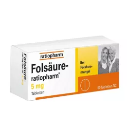 FOLSÄURE-RATIOPHARM δισκία 5 mg, 50 τεμ