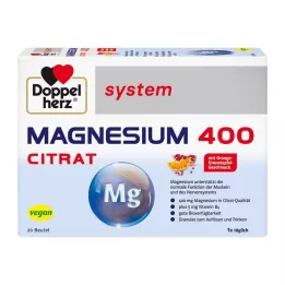 DOPPELHERZ Magnesium 400 Citrate system Granules, 20 τεμ