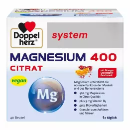 DOPPELHERZ Magnesium 400 Citrate system Granules, 40 τεμ