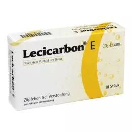 LECICARBON E CO2 Laxans Υπόθετα Ενηλίκων, 10 τεμ