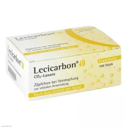 LECICARBON E CO2 Laxans Υπόθετα Ενηλίκων, 100 τεμ