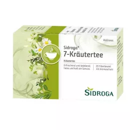 SIDROGA Wellness 7-Φυλακάκια φίλτρου τσαγιού από βότανα, 20Χ2,0 γρ