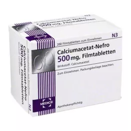 CALCIUMACETAT NEFRO 500 mg επικαλυμμένα με λεπτό υμένιο δισκία, 200 τεμ