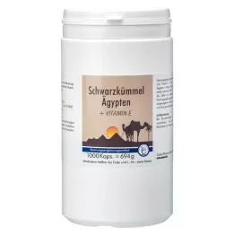 SCHWARZKÜMMEL ÄGYPTEN+E κάψουλες, 1000 τεμ