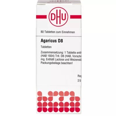 AGARICUS D 8 ταμπλέτες, 80 τεμ AGARICUS D 8 ταμπλέτες, 80 τεμ