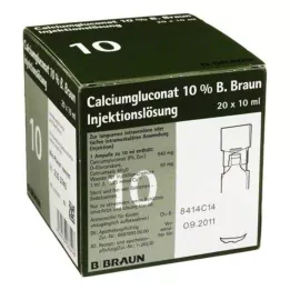 CALCIUMGLUCONAT 10% MPC Ενέσιμο διάλυμα, 20X10 ml