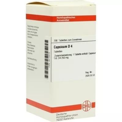 CAPSICUM D 4 ταμπλέτες, 200 τεμ