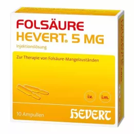 FOLSÄURE HEVERT Φύσιγγες 5 mg, 10 τεμ
