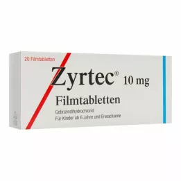 ZYRTEC Επικαλυμμένα με λεπτό υμένιο δισκία, 20 τεμ