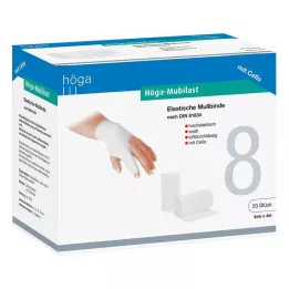 HÖGA-MUBILAST Επίδεσμος στερέωσης 8 cmx4 m με σελοφάν, 1 τεμ