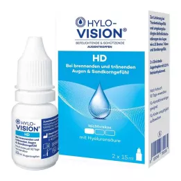 HYLO-VISION HD Οφθαλμικές σταγόνες, 2Χ15 ml